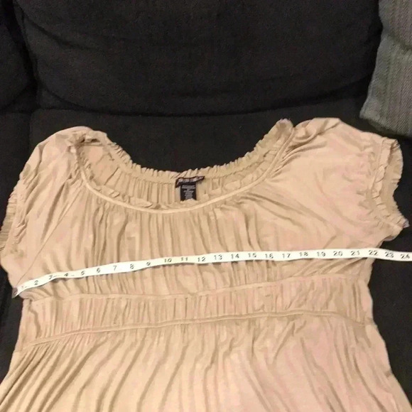 Paper Doll Tan Bridgerton Maiden Style Maxi Dress w/Empire Waist-Size 3X - Picture 8 of 8